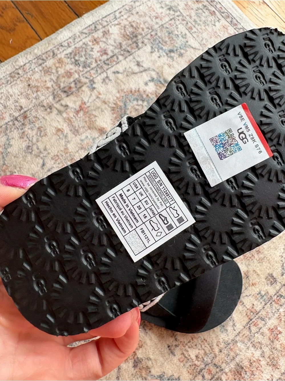 UGG padded toe